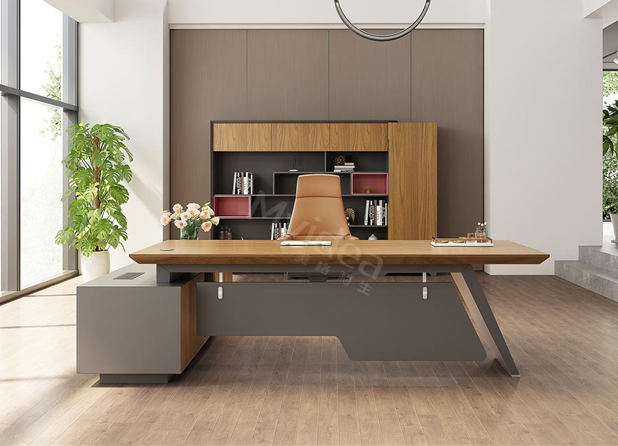 马诺尔系列-老板桌现代办公家具
