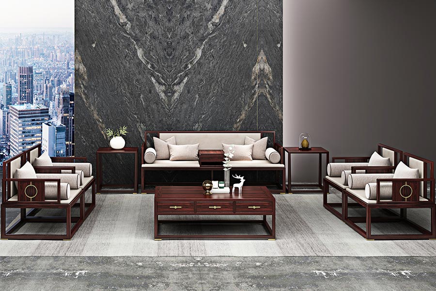 中式家具实木新中式沙发